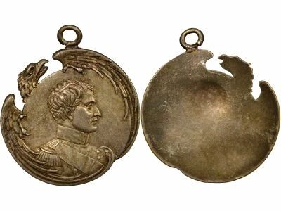 M�daille Frankreich 1 medal Silber   Napol�on Ier, Empereur de France, Roi d\'Italie 1820-1840