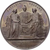 M&eacute;daille Frankreich Bronze Napol&eacute;on III 1860