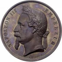 M&eacute;daille Frankreich Bronze Napol&eacute;on III 1860