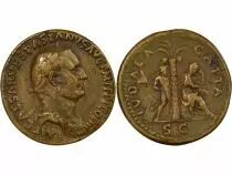 M&eacute;daille Italien M&eacute;daille Bronze Vespasien XVII-XIXe si&egrave;cle