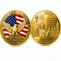 M&eacute;daille USA Cobre-Zinc 2026