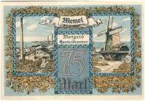 Memel 75 Mark New and old sawmills - 1922