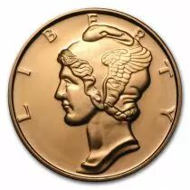 Mercury Dime - 1 Once Cuivre