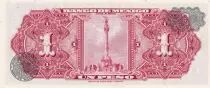 Messico 1 Peso -  Aztec calendar - Monument - 1970 - Serial BIN - P.UNC - P.59f