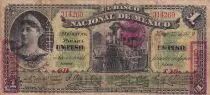 Messico 1 Peso - M. Garcia Teruel - Locomotive - 1889