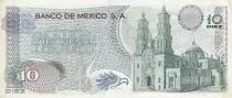 Messico 10 Pesos - Hidalgo - 1972 - Serial 1BX - P.63e