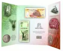 Messico 100 & 200 Pesos - Commemoratives notes of the independance and the revolution - Folder - 2010