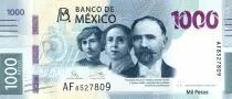 Messico 1000 Pesos - Francisco I. Madero, Hermila Galindo y Carmen Serd�n. - Jaguar - 2021 - UNC - P.NEW