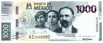 Messico 1000 Pesos - Francisco I. Madero, Hermila Galindo y Carmen Serd�n. - Jaguar - 2022