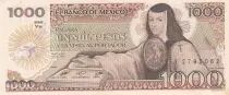Messico 1000 Pesos - Juana De Asbaje - 19-07-1985 - Serial YH