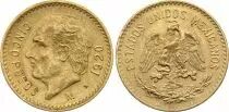 Messico 5 Pesos Miguel Hidalgo y Costilla - National arms 1955 - Gold