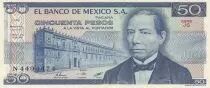Messico 50 Pesos - Benito Juarez - 27-01-1981 - Serial JS
