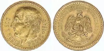 Mexico  2 1/2 Pesos Miguel Hidalgo y Costilla Gold 1945