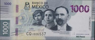 M�xico 1,000 Pesos - 100th Anniversary of the Bank of Mexico - Polymer - 2025 - CQ Series
