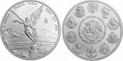 Mexico 1 Once Libertad 2024 - Silver