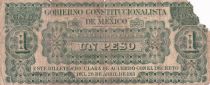Mexico 1 Peso - Gobierno Constitucionalista de Mexico - 1913