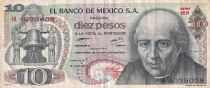 Mexico 10 Pesos - Hidalgo - 1977 - Serial 1ER - P.63i
