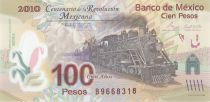 Mexico 100 Pesos - Train - 100 years of Revolution - 2007 - Serial B - P.128b