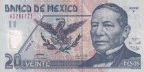 Mexico 20 Pesos - Benito Juarez - 2005 - Serial X - P.116e