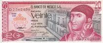Mexico 20 Pesos - J. Morelos - 1977 - Serial DD - P.77