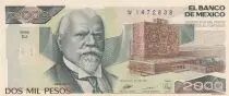 Mexico 2000 Pesos - University - Justo Siena - 28-03-1989 - Serial EJ