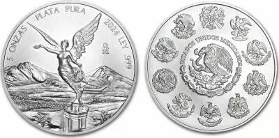 Mexico 5 Onces - Libertad - 2024 - Silver