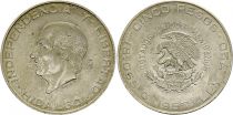 Mexico 5 Pesos,  Hidalgo, National Emblem - 1957