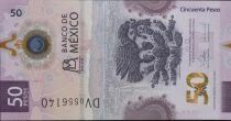 Mexico 50 Pesos - 100th Anniversary of the Bank of Mexico - Polymer - 2025 - DV Series