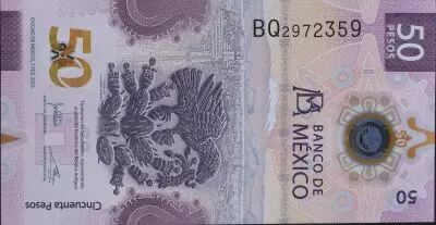 M�xico 50 Pesos - Axololt - 07-02-2023 - Serial BQ