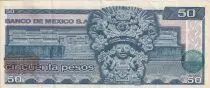 Mexico 50 Pesos - Benito Juarez - Aztec god - 1981 - Serial LQ - P.73