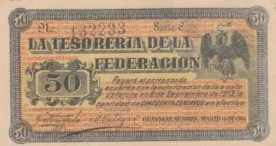 M�xico 50 Pesos - Emblem - Landscape - 1914 - Series C