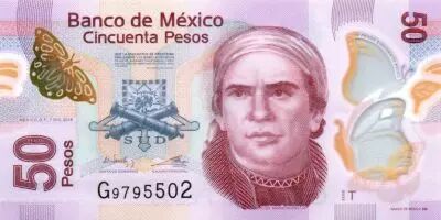 Mexico 50 Pesos - Jose Mar�a Morelos - Morelia Aqueduct - Polymer - 2015