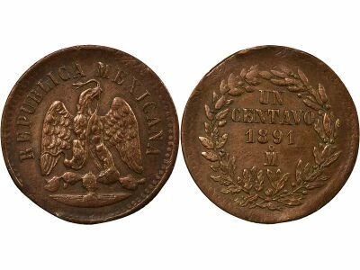 Mexico Centavo - 1891 Mo Mexico