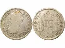 Mexico Charles III - 2 Silver Reales - 1772 Mo Mexico