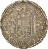Mexico Charles III - 2 Silver Reales - 1773 Mo Mexico