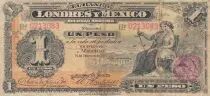 Mexiko 1 Peso Justice and Peace Seated - Arms - 1914