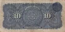 Mexiko 10 Pesos - Jos&eacute; M. Morelos - Aztec Calendar - 1915 - Serial I - F - P.S686