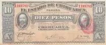 Mexiko 10 Pesos F.I. Madero, A. Gonzalez - Estado de Chihuahua - 1915 - P.S.532
