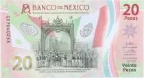 Mexiko 20 Pesos - 200th anniversary of independance  - Polymer -  2022