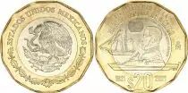 Mexiko 20 Pesos - Bicentenary of the Mexican Navy - 2021