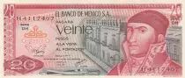 Mexiko 20 Pesos - J. Morelos - 08-07-1977 - Serial DH