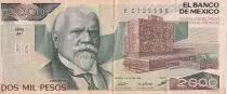 Mexiko 2000 Pesos - Justo Sierra - 1985 - Serial AV - P.86a