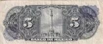 Mexiko 5 Pesos - Woman - Independence Monument - 08-11-1961 - Serial MN - P.60g