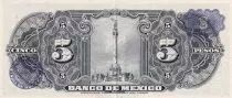 Mexiko 5 Pesos - Woman - Independence Monument - 1961 - Serial JQ - P.60f