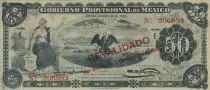 Mexiko 50 Pesos Seated Liberty - Arms - 1914
