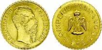 Mexiko Empereur Maximilien - 1865 - plaqu� or