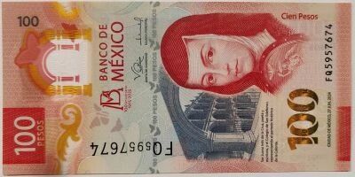 Mexique 100 Pesos  - 27-06-2024 - Sor Juana In�s de la Cruz