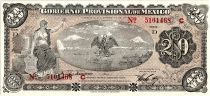 Mexique 20 Pesos Liberté - Volcan - Aigle et serpent - 01/12/1914