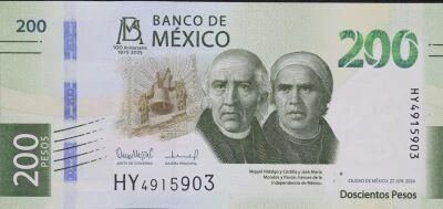 Mexique 200 Pesos - 100e anniversaire de la Banque du Mexique - Polymer -  2025 - S�rie HY