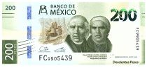 Mexique 200 Pesos - Hidalgo et Morelos - 2022 - Série FC